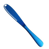 Stainless Steel Butter Knife with Cheese Cutter and Holes for Spreading Jam, Bread, and Desserts