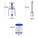 360?ø Swivel Faucet Water Filter Removes Chlorine and Heavy Metals for Soft and Hard Water